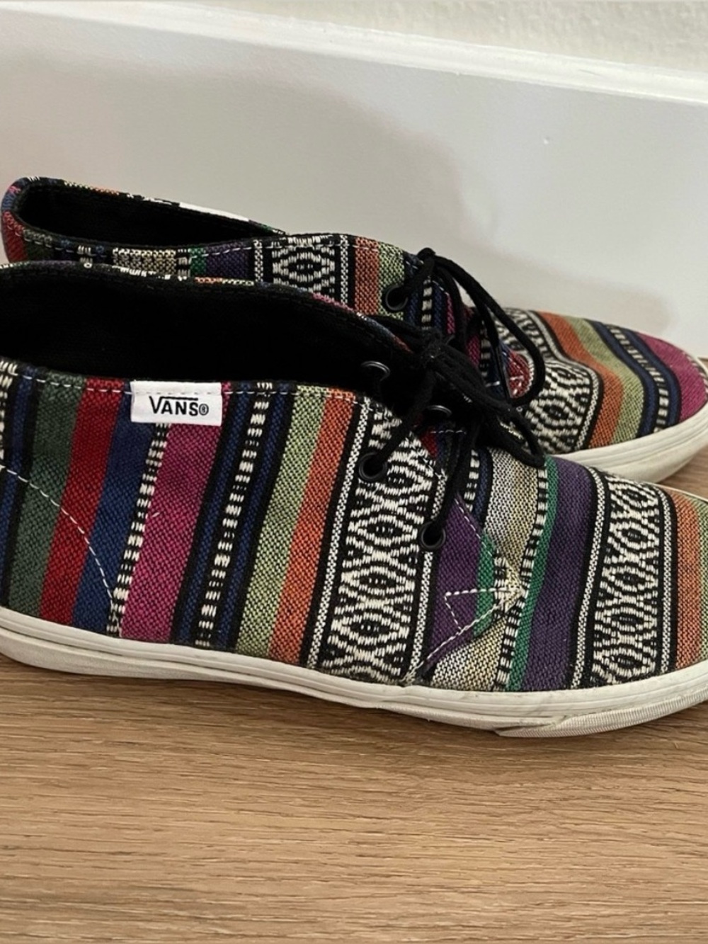 Vans Off The Wall Tribal Aztec Print High-top Sneakers size 8.5